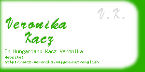 veronika kacz business card